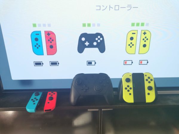 Nintendo Switch コントローラーの色情報も本体に伝わっている Hinemosu